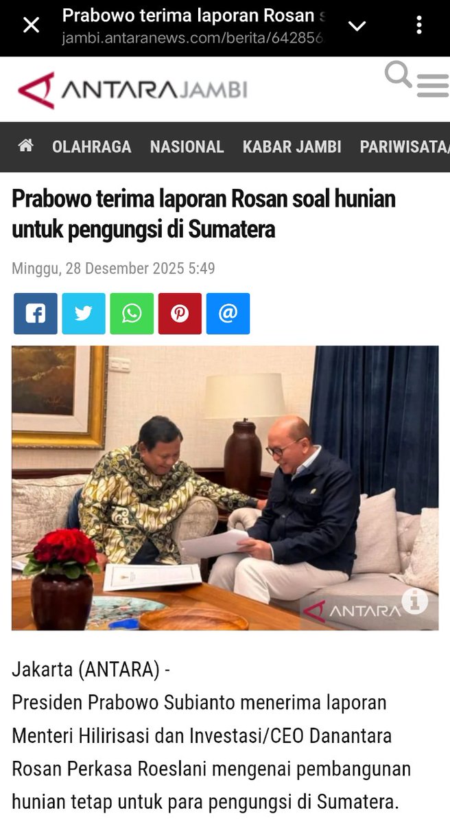 MiniMiniatur's tweet image. Target jelas kerja nyata Prabowo Pulihkan PascaBencana melalui Pembangunan Rumah Korban Bencana yang terukur dan diawasi langsung oleh Presiden