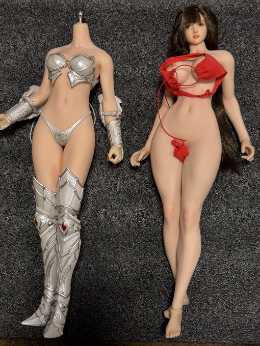 やっと…新たな女性フィギュア素体を入手できた…😌🖋️✨
今までの関節無しシリコン素体はどうしてもスタイルが悪くて肩幅や首が太くて日本人風ヘッドが似合わなかったけど、新たに手に入れた素体はアニメ風のスタイルになってくれてしかも肌に血管まで浮いている…。アレらの造形も一応あるし。 