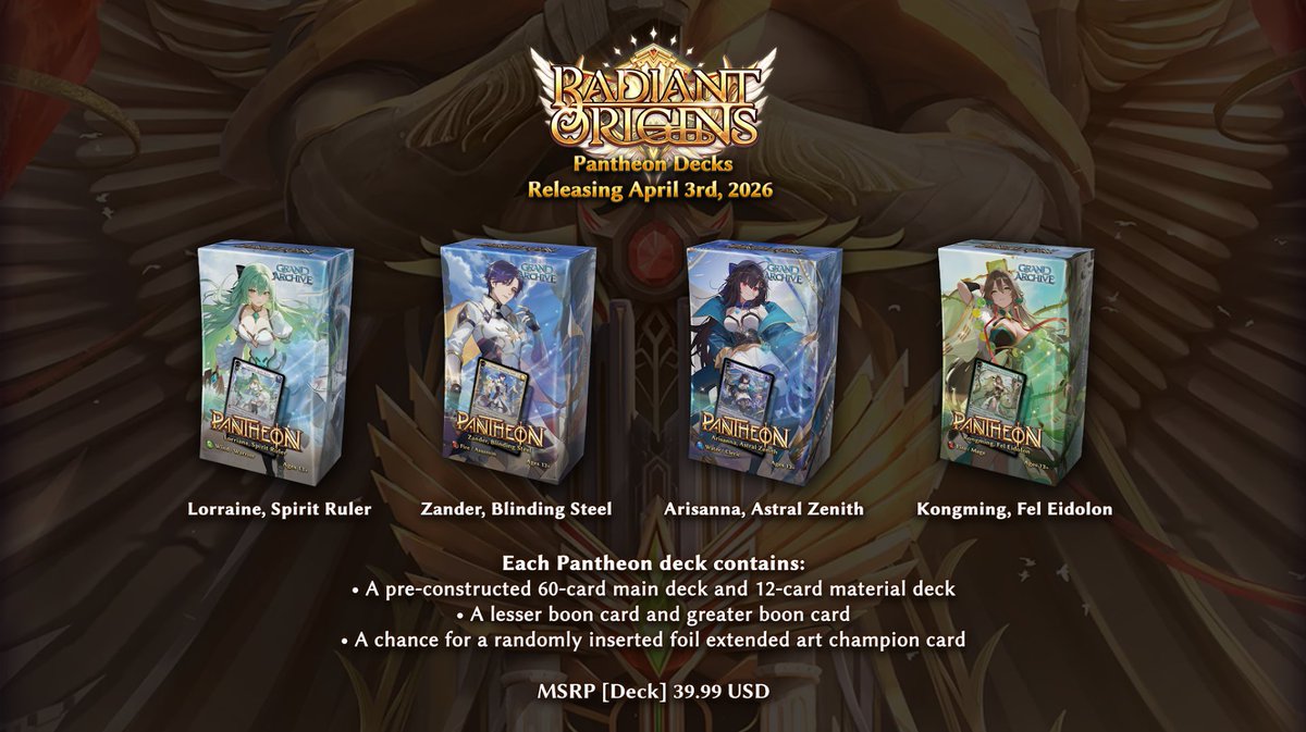 Introducing Pantheon Decks featuring your favorite Champions