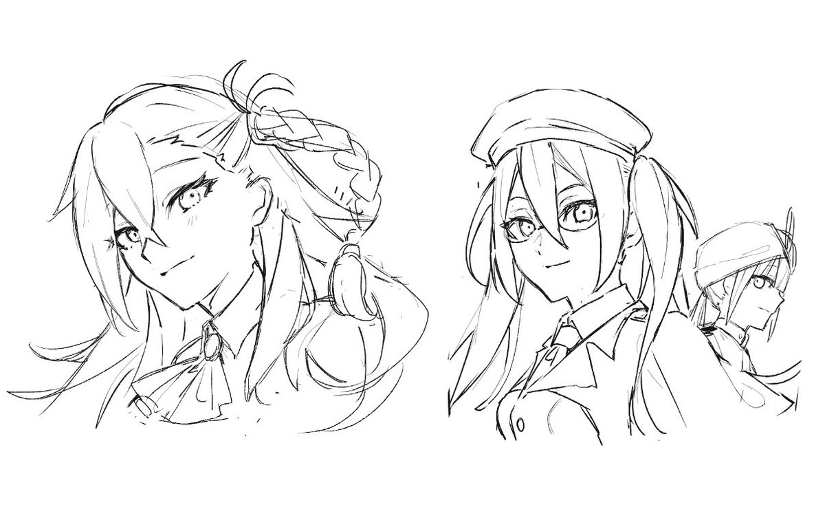 Post by MΛME(まめ) C107【む40b 西-1】1日目 on X: コミケ色紙ラフ②