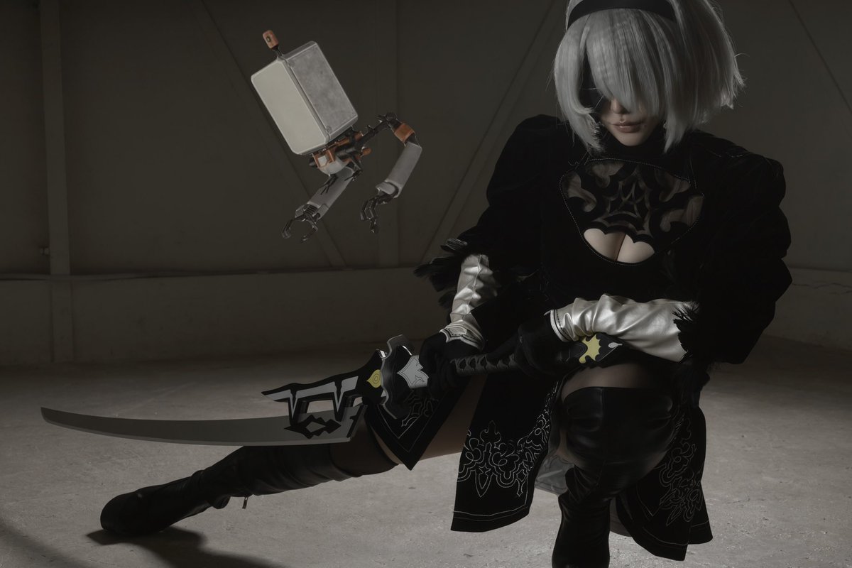 koharu_629's tweet image. ⚔️🛡
#NierAutomataCosplay  #2B