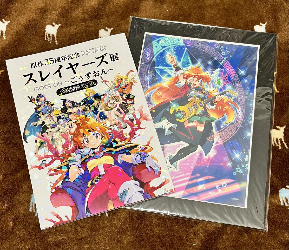 スレイヤーズの図録届いた！！ 30周年ライブの複製原画と一緒に✨