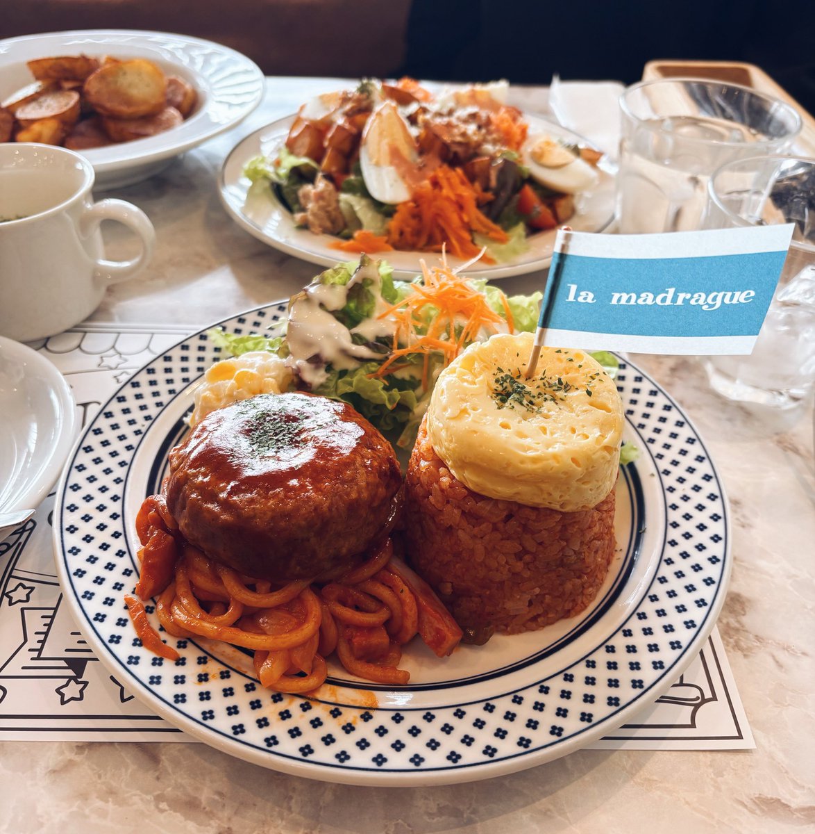 mawarimitea's tweet image. 大人のお子様ランチを食べました