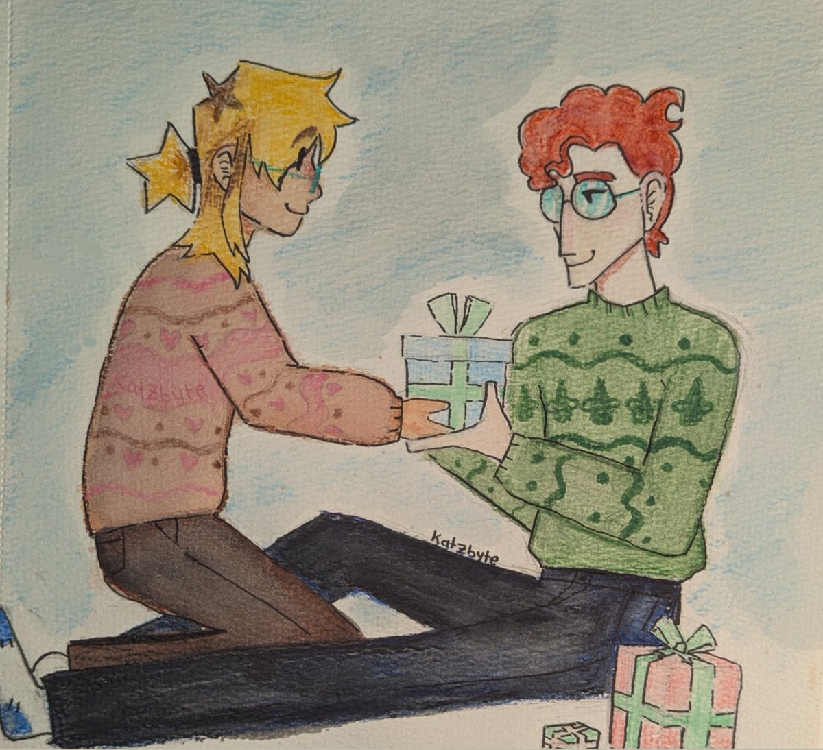 PolyBlank's tweet photo. Late Christmas post :3 #yumetwt #yumeship #selfshiptwt #JamesSilber #SpaceBoy #SpaceBoyWebtoon https://t.co/qn8eBCPe8O