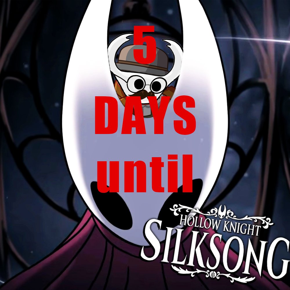 Prestos_Corner's tweet photo. FOR NEWS YEARS WE WILL BE STARTING HOLLOW KNIGHT SILKSONG AT LONG LAST🔥 Just 5 more days! If you wanna join me for the adventure be sure to head over to my channel and subscribe and turn on the notifications for when I do go live!

#gaming #hollowknight #silksong #letsplay #live https://t.co/SIHwH51USx