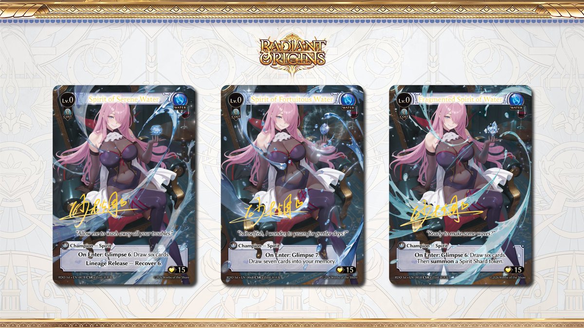 Take a look at a preview of new cards, including CSR Spirits, from