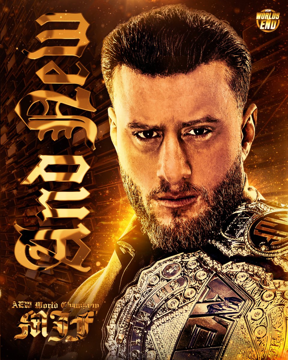 AEW's tweet image. #AndNEW!

@The_MJF is once again the AEW World Champion!

#AEWWorldsEnd