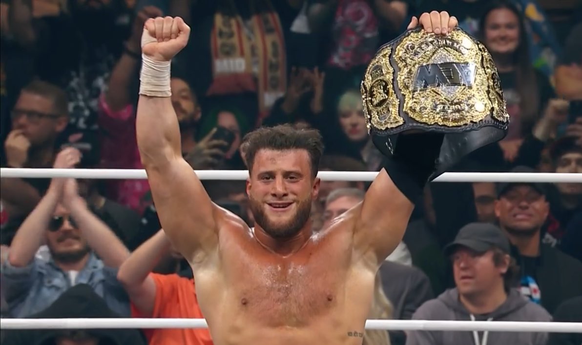 WrestleOps's tweet image. MJF is the new AEW World Champion.

#AEWWorldsEnd