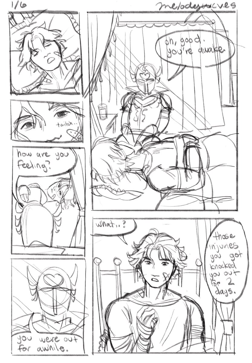Page one of my rh oc comic I’m making :) no promises but with the flow I’m in rn it should be done soon!
