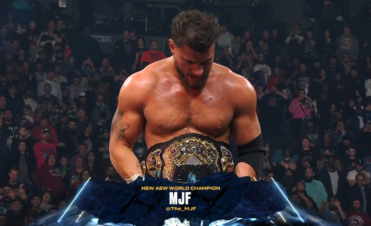 WrestlingCovers's tweet image. TWO-TIME CHAMP!

MJF IS ONCE AGAIN AEW WORLD CHAMPION!

#AEWWorldsEnd