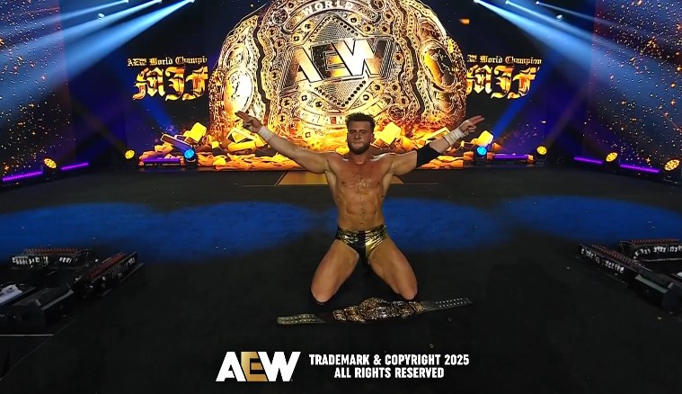 WrestlingCovers's tweet image. "BETTER THAN YOU AND YOU F-CKING KNOW IT."

-- MJF

#AEWWorldsEnd