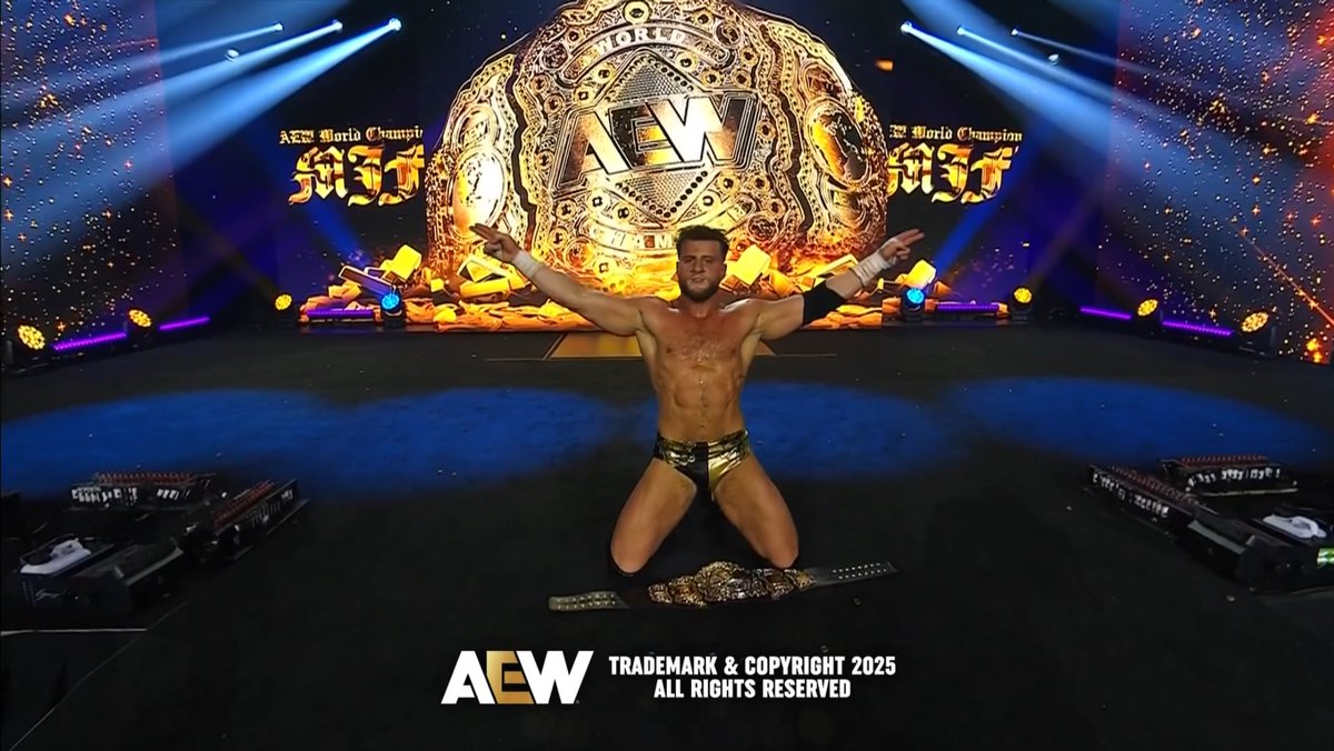 BandrHbk's tweet image. اخر منظر للمصارعة في 2025 مسك الختام والله❤️❤️❤️❤️
 #AEWWorldsEnd