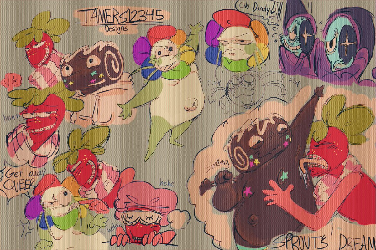 wanted to experiment with how i draw the toons for the millionth time 
#tamers12345 #dandysworld