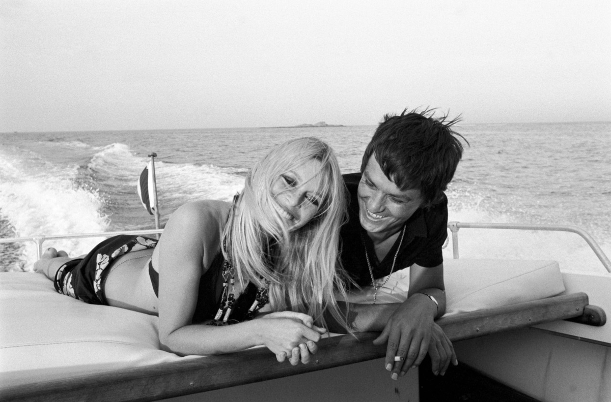brigitte bardot and alain delon, 1968