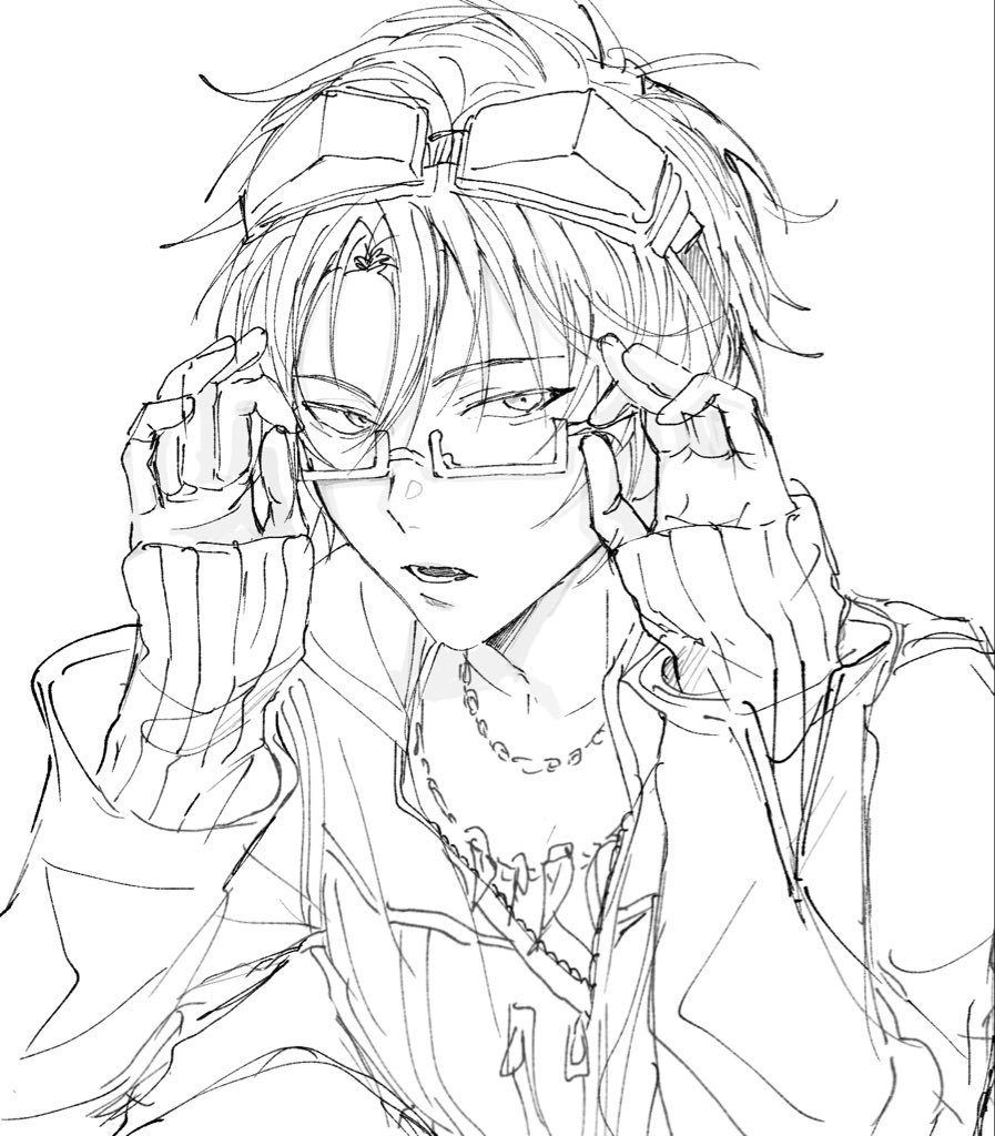 nano__66's tweet photo. 1枚絵練習してる👓 https://t.co/Cc9Ek5czOq