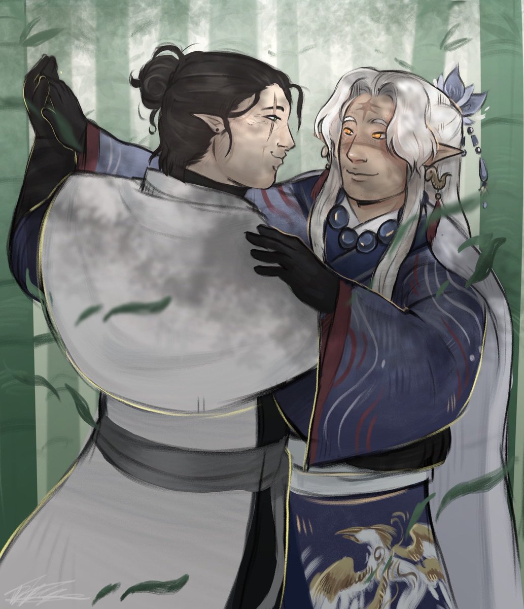 CaptionKitkatt's tweet image. My part of an art trade with @rev_kins !! 

Maestro and Aspen