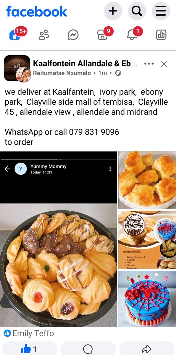 I know you all hardly engage on my posts but please help me appreciate Reitu, she is  actively advertising my business on Facebook and even her WhatsApp 😭😭 God I thank you for Reitumetse may my business prosper so I spoil her ❤️❤️ I don't even know what to do 😭