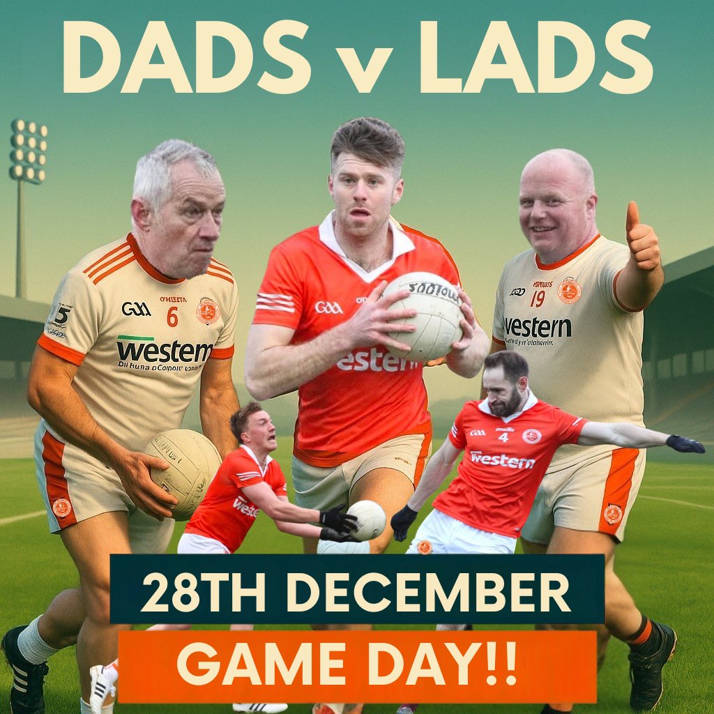 🏐 Mothers vs Others &amp; Dads vs Lads – Today! 🏐

It’s game day in Brocagh!
First up, Mothers vs Others throws in at 1:00pm, followed by Dads vs Lads at 2:10pm.

📍 Páirc An Athar Mhic Eochaidh, Brocagh

🙏 A voluntary donation bucket will be at the gate on entry.
