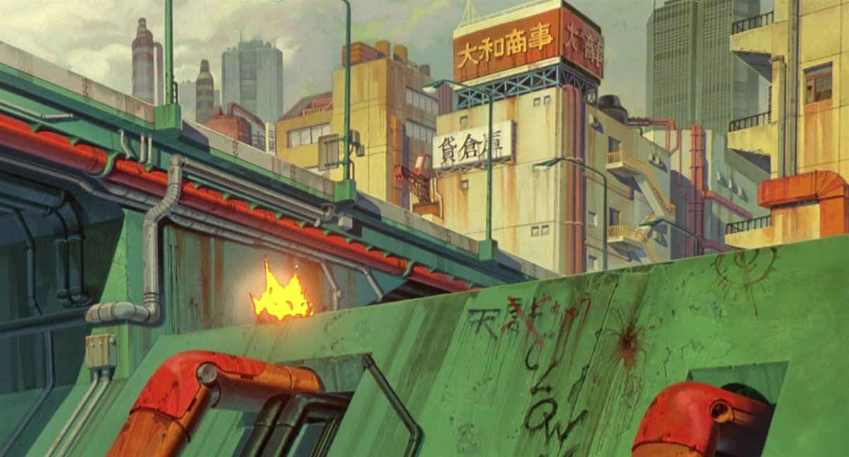 SciFiArchives's tweet image. Cityscapes in AKIRA (1988)