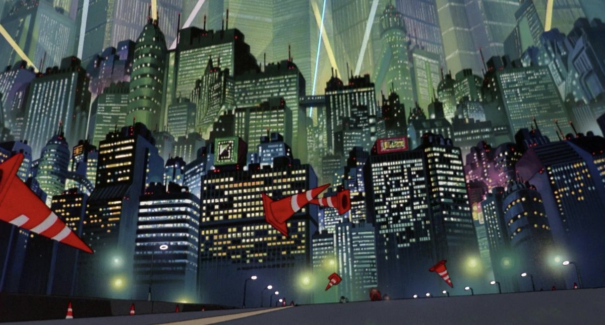 SciFiArchives's tweet image. Cityscapes in AKIRA (1988)