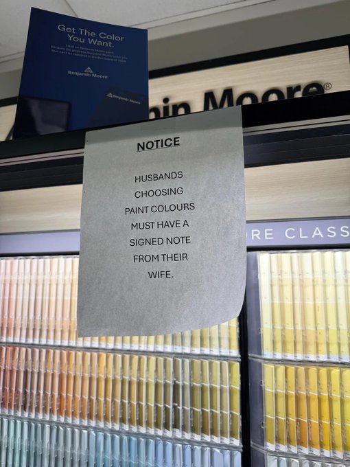 Local hardware store has this posted