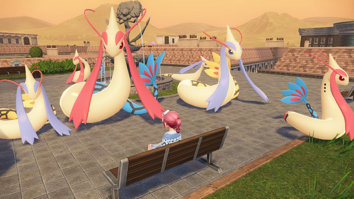 通常色&色違いミロカロスのxsサイズ、Mサイズ、オヤブン集合！一度