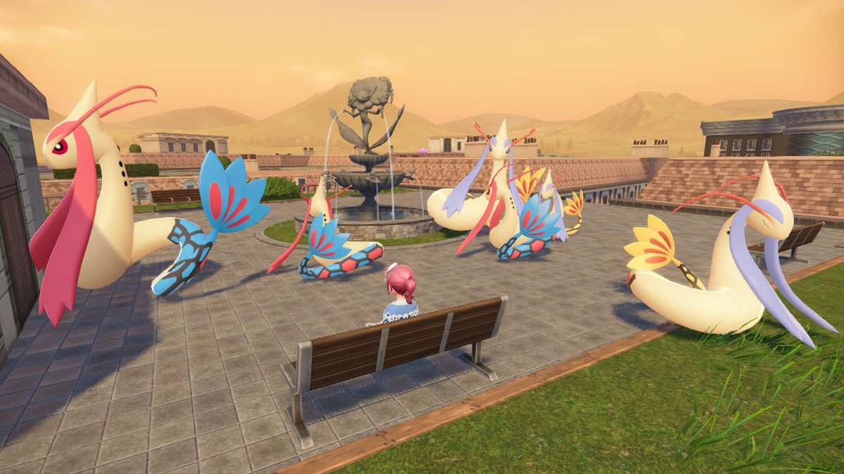 通常色&色違いミロカロスのxsサイズ、Mサイズ、オヤブン集合！一度