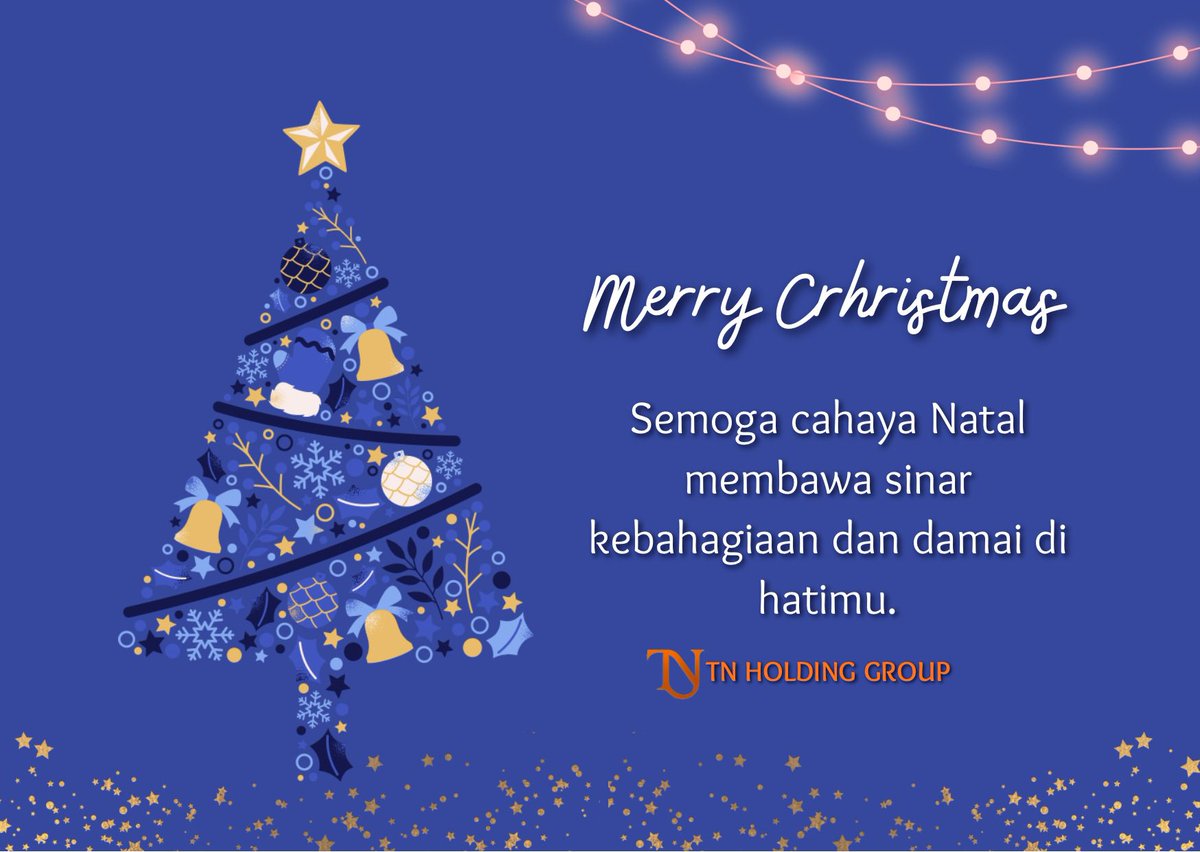 TNHG_Official's tweet image. Selmat Natal dan Tahun Baru untuk semua karyawan TN Holding Group. Semoga di tahun depan kita semua menjadi pribadi yang lebih baik. Terimakasih atas kerja kerasnya di tahun 2025 ini.