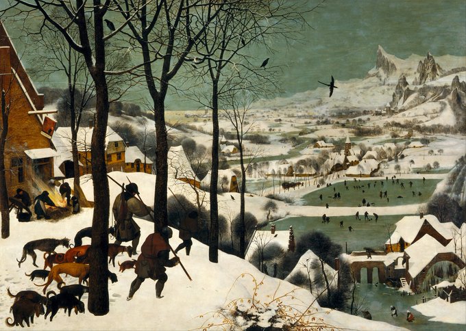 september_not's tweet photo. The Hunters in the Snow (1565)
Pieter Bruegel the Elder https://t.co/43RnLwHD2u