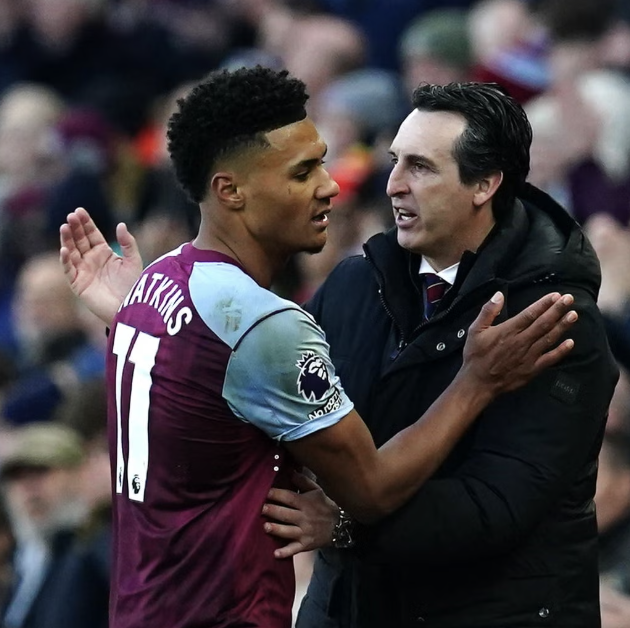 Footballtweet's tweet photo. 🗣️ Ollie Watkins: “Unai Emery is a tactical genius, and I want to say that.

He changed our system because Chelsea were playing man-to-man, but they had an extra centre-back when we went long.

So when I came on in the second half, he brought Jadon Sancho and Morgan Rogers out wide and moved Youri Tielemans into the No.10 role. That gave us an extra player in that area. He’s a tactical genius!”

✅ 11 consecutive wins
✅ 17 wins from the last 19 matches
✅ 3rd in the Premier League

Put some respect on Unai Emery’s name. ❤️
