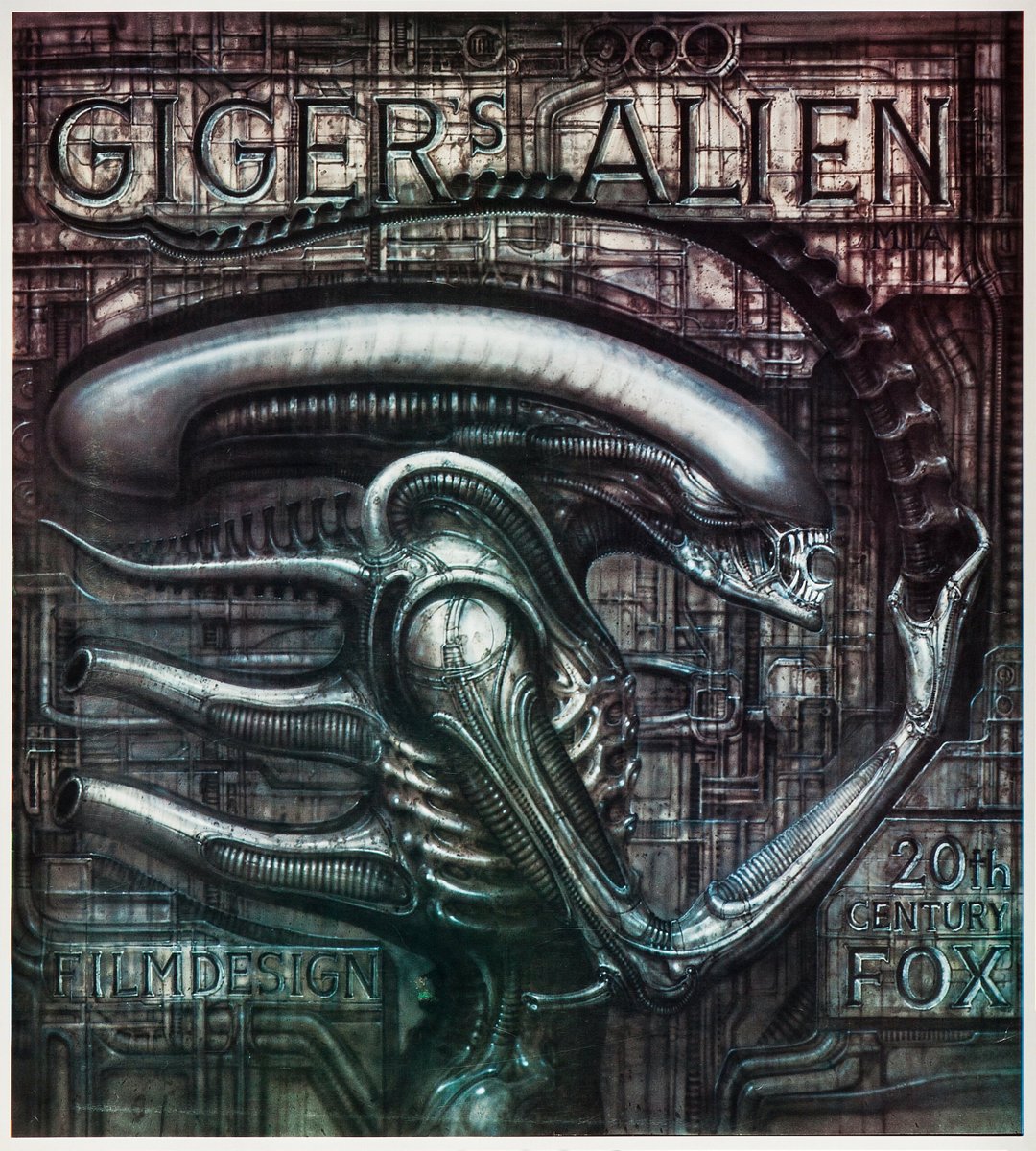 ALIEN poster by H.R. Giger, 1989.