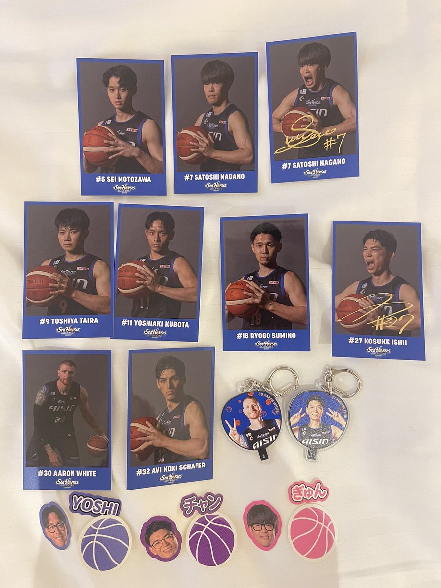 シーホース三河 交換 キーホルダー シール アクリルキーホルダー