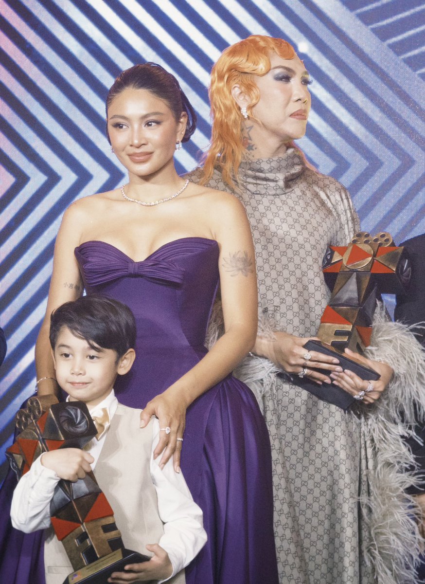 The powerful cast of #CallMeMother—Vice Ganda, Nadine Lustre, and Lucas Andalio. The film won 3rd Best Picture, Best Actor and Best Child Performer, with a Best Actress nomination. Now leading the box office and the talk of the town. Congratulations! 💯👏🏻 <a href="/vicegandako/">jose marie viceral</a>