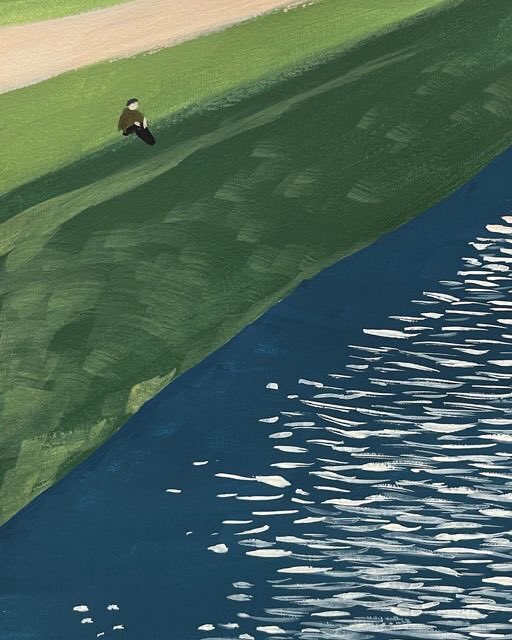 franch_laura's tweet image. Para este último domingo del año, os invito a disfrutar de un artista japonés que me gusta mucho y que incluyo en mi serie de hopperianos, se trata de Hiroki Kawanabe (Kagoshima, 1983) quien lleva rl universo de Hopper a su expresión más mínima y poética.

👇🏻 Hilo.