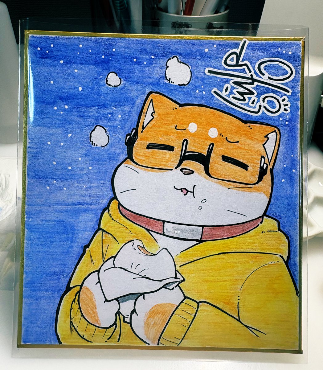 色紙1枚目できたー！！