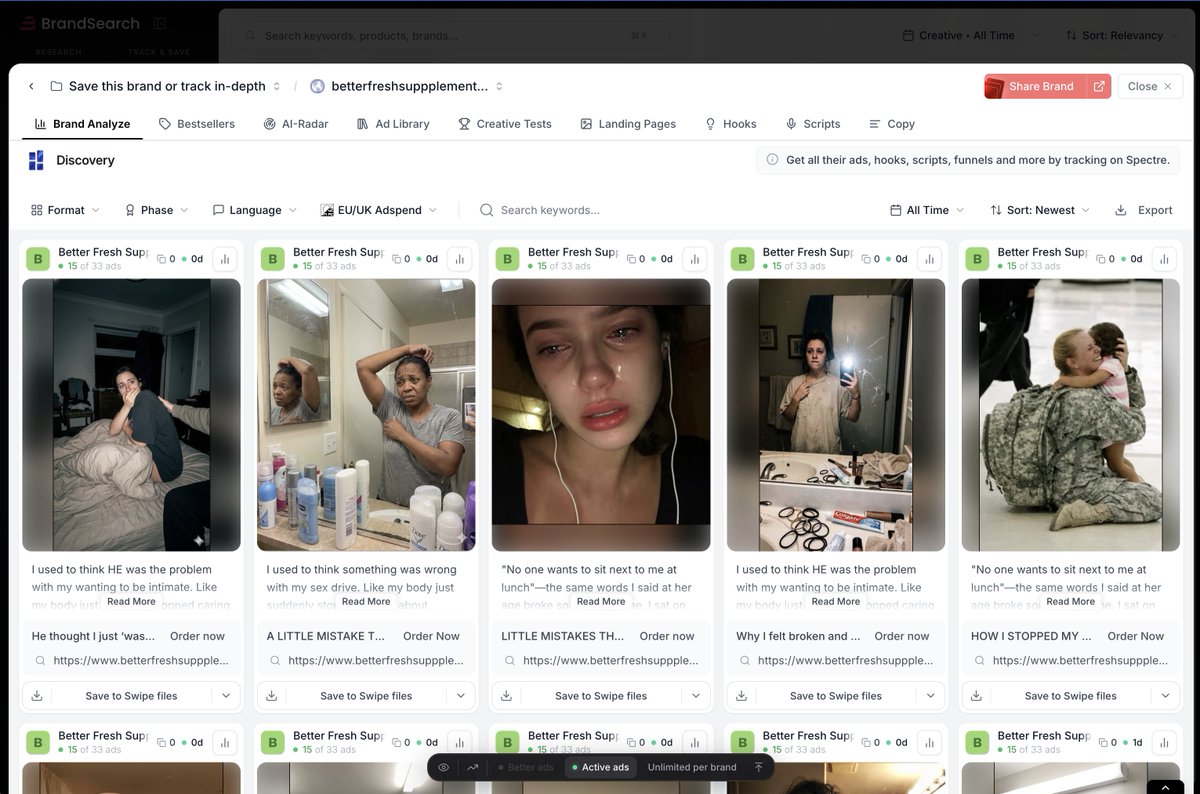 Outscaler's tweet photo. It's wild how easy it is to make some TOF/Unaware story static ads like this nowadays

Pumping out 20 ads like this + 3-4 funnels would take you 2-3h top with Gemini + humain quality control

vs 1 whole afternoon with ripped reddit images https://t.co/LYcsorLdfm