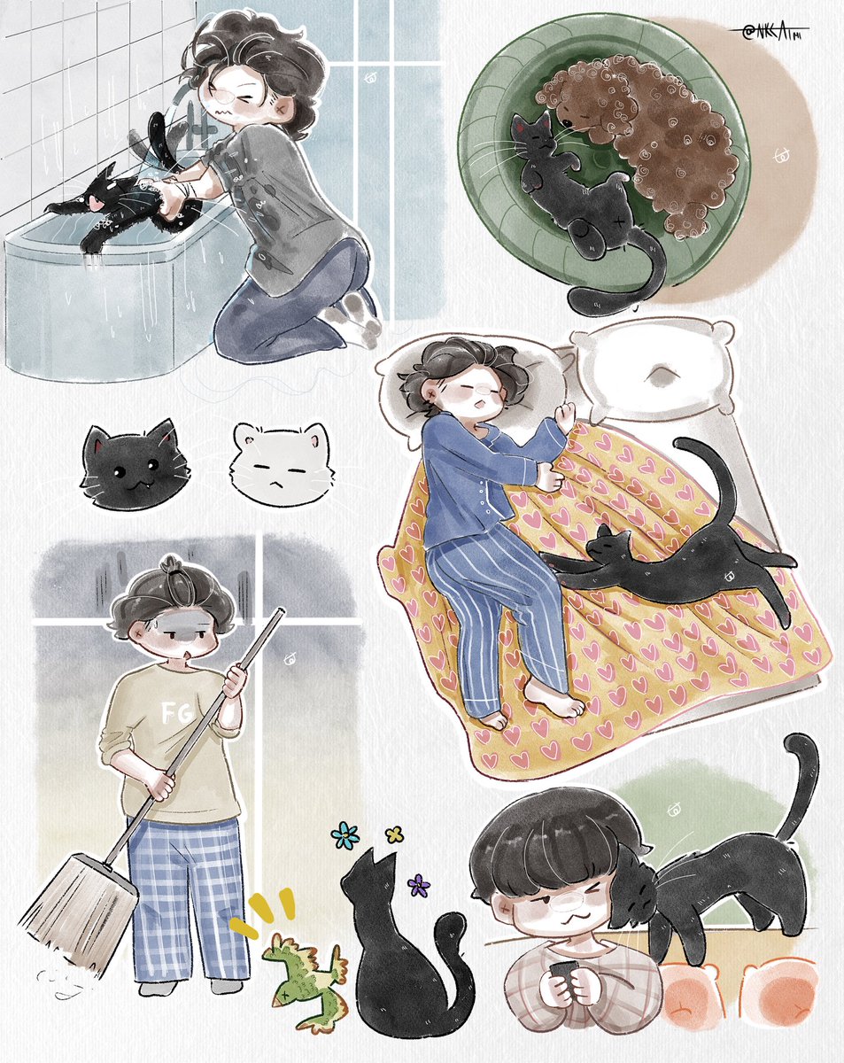 Nobody touch me #yoongi as a cat owner #REAL