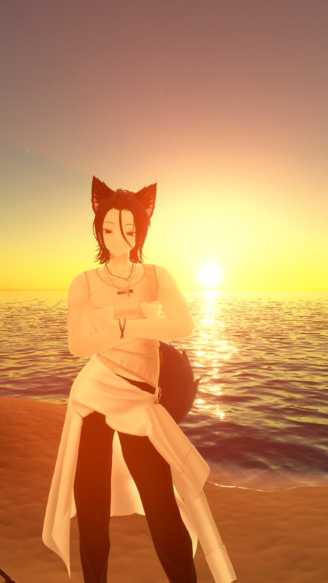 modGU's tweet image. As another day closes, I hope you had a good time. 

#彼方3D #VRChatPhotos #VRchat