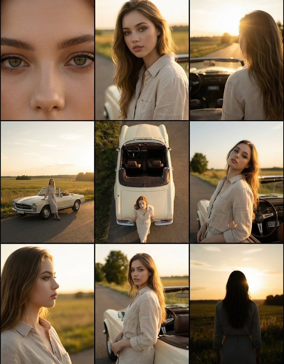 Golden Hour Elegance: A Country Tale in Frames