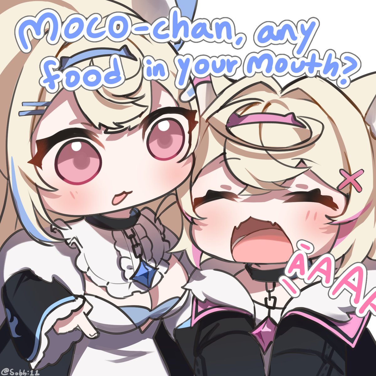 Sobbi11's tweet image. Fuwawa was trolling with this one 😭
#FWMCpix