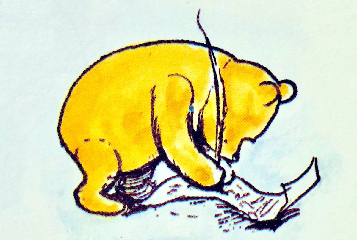 A_AMilne's tweet image. Aunt Ethel, darling, all my thanks
For that delightful box of hanks,
And now, in haste to catch the post,
And hoping Uncle George is better,
I chose this rather hurried letter
With once again a thousand thanks
For that delightful box of hanks.
~A.A.Milne #Christmas #ThankYou