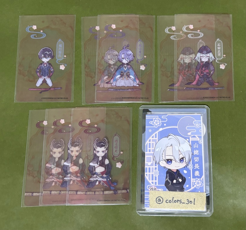 【アニカフェ】ブロマイド/クリアカード 交換】 刀剣乱舞 十周年 アニカフェ アニメイトカフェ トレーディング