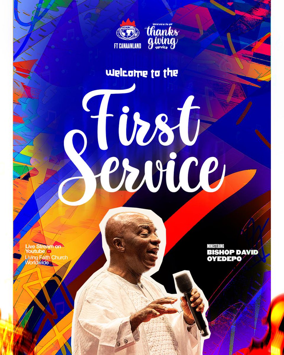 ft_canaanland's tweet image. It’s that time of the year again when we come to say, “Thank You Jesus!”

Are you ready to give God heartfelt thanks for His goodness all through the year? It's time.

#ThanksgivingService 
#LfcLiveService
#MyNewEra2025