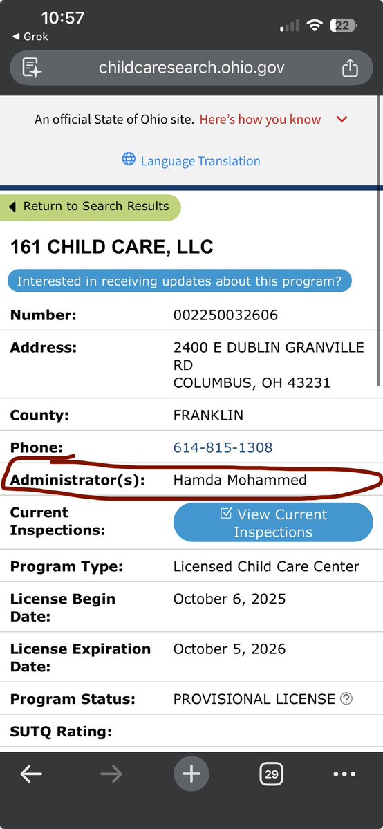 everytime_11's tweet image. 🚨🚨HERE IS HOW YOU CHECK DAYCARES IN YOUR CITY 🚨🚨

Ask Grok for an extensive list of daycares in your city. Don’t pay attention to the list it gives you, click the link it provides. Here’s an example for Columbus, Ohio: 

Then go hunting!!! 

The first three I pulled up were…