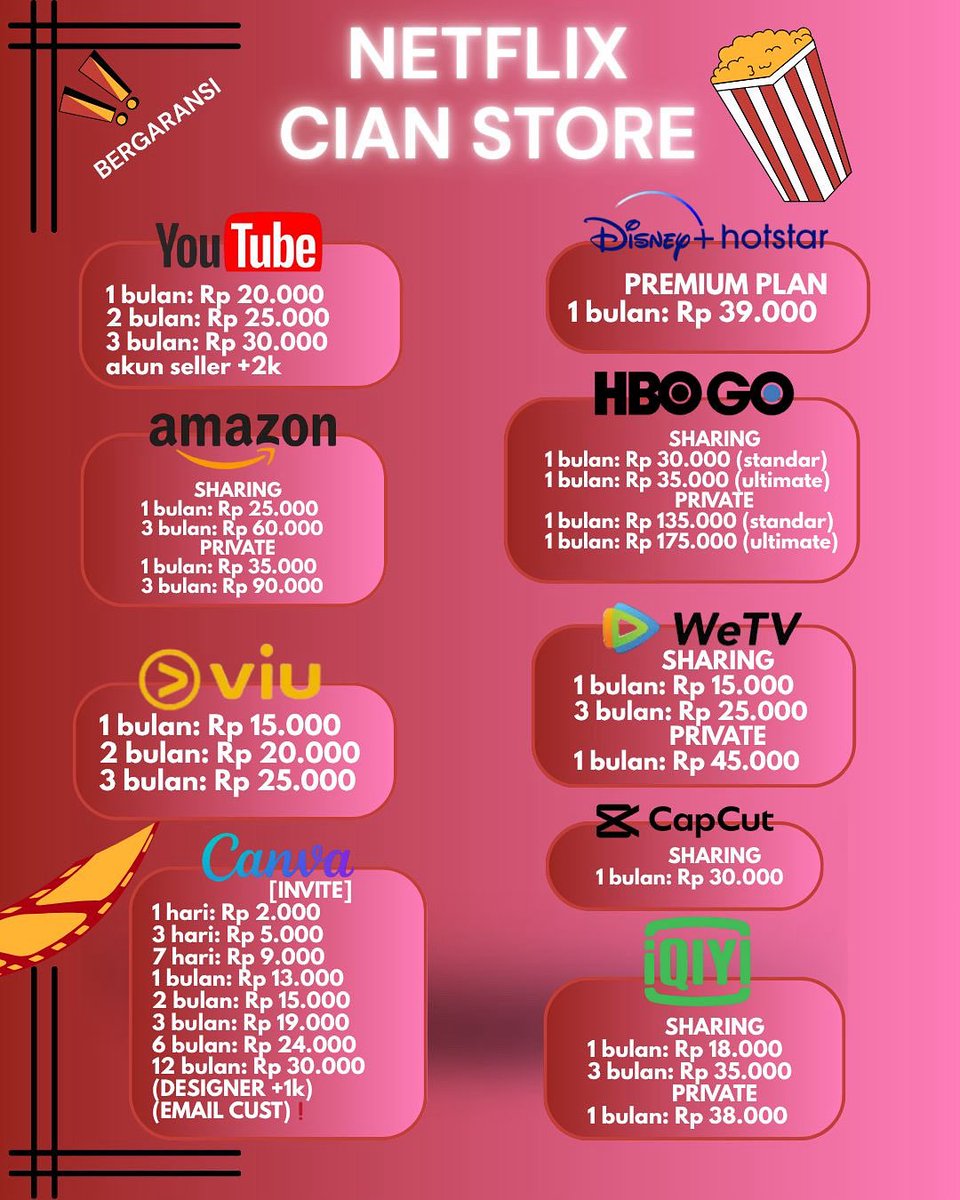 CianStore's tweet photo. NATARU PRICELIST 🫷🏻🤩
#zonajajan #zonauang https://t.co/LzehyYBOLJ