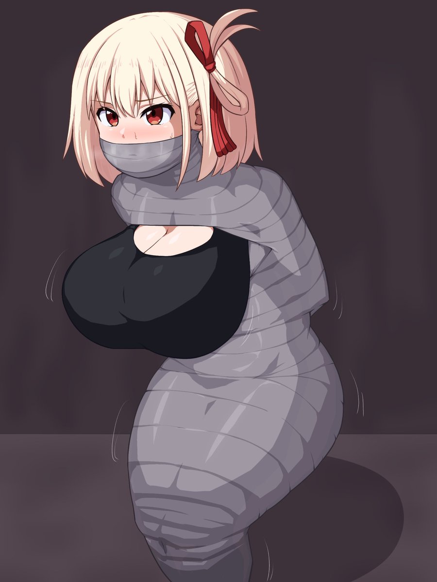 全身拘束されて情けなく跳ね回るファーストリコリス 