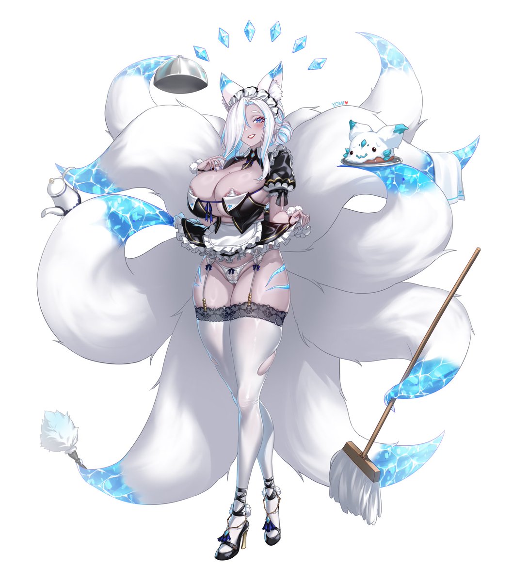 ApocalypticYomi's tweet image. At your service, Master. ❄️🦊