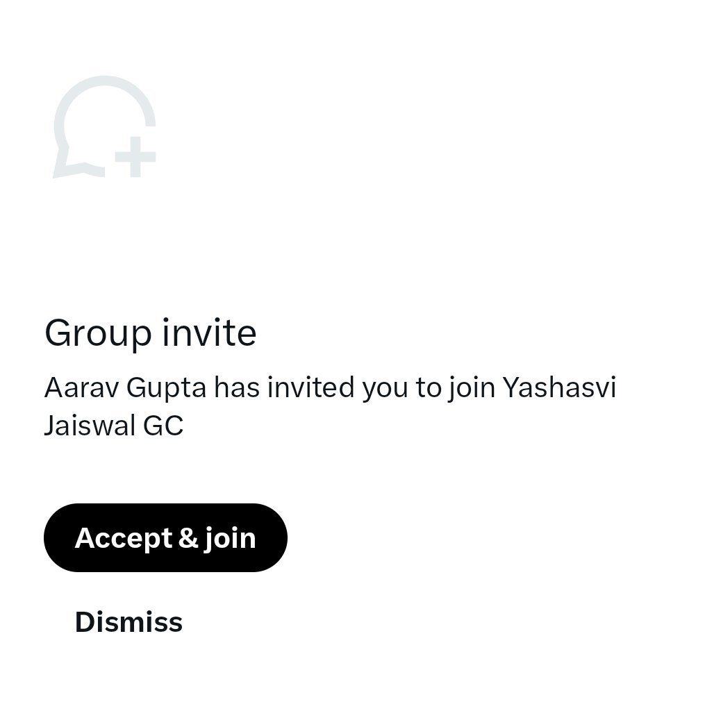 aaravgonx's tweet photo. Joined the GC

Invited everybody

Got kicked 🫡

THE MAN, SIR AARAV GUPTA https://t.co/PyQCevLaN2