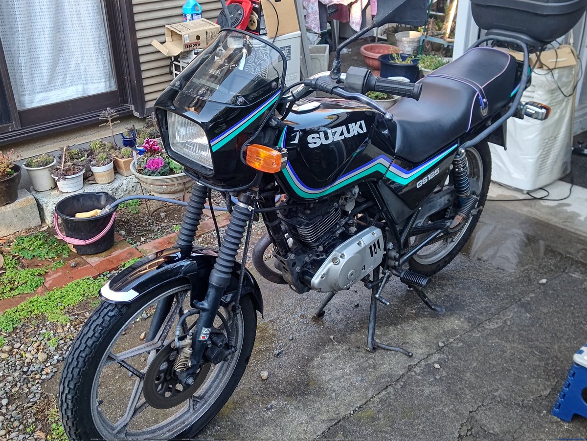 GS125はほんとよく働き、致命的故障もない。超絶不人気車だけど良いお
