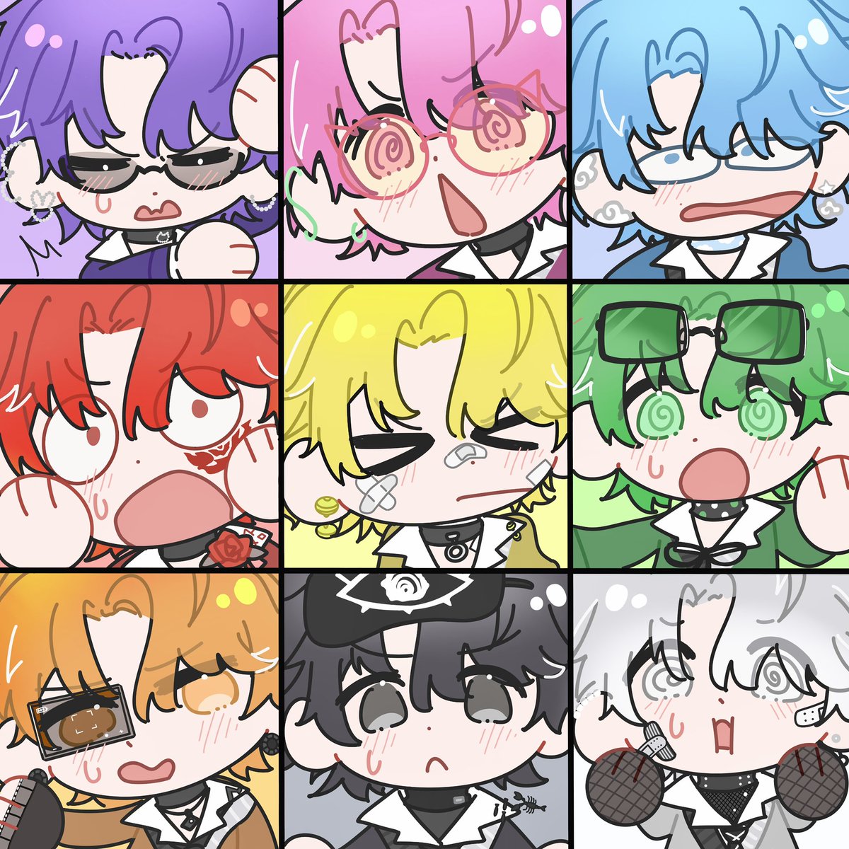 ☃️嫉妬ボーイ❤️‍🩹 🩷❤️🧡💛💚💙💜🖤🤍 「嫉妬ガール」はとても